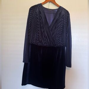 MOTF Navy Velour/Velvet Dress